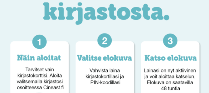 CINEAST -leffapalvelu käyttöön 4.3.2024